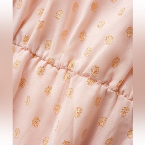 BloomChic Plus Size XL Polka Dot Ruffles Belted Sleeveless Dress us14-16 - Picture 5 of 7